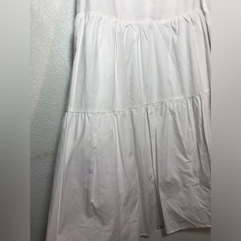 NWOT. Moodie wWithe Ruffle Tiered Mini Dress - Picture 4 of 9
